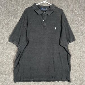 Polo Ralph Lauren Polo Shirt Mens 4XLT Charcoal Gray Big Tall Pony Logo